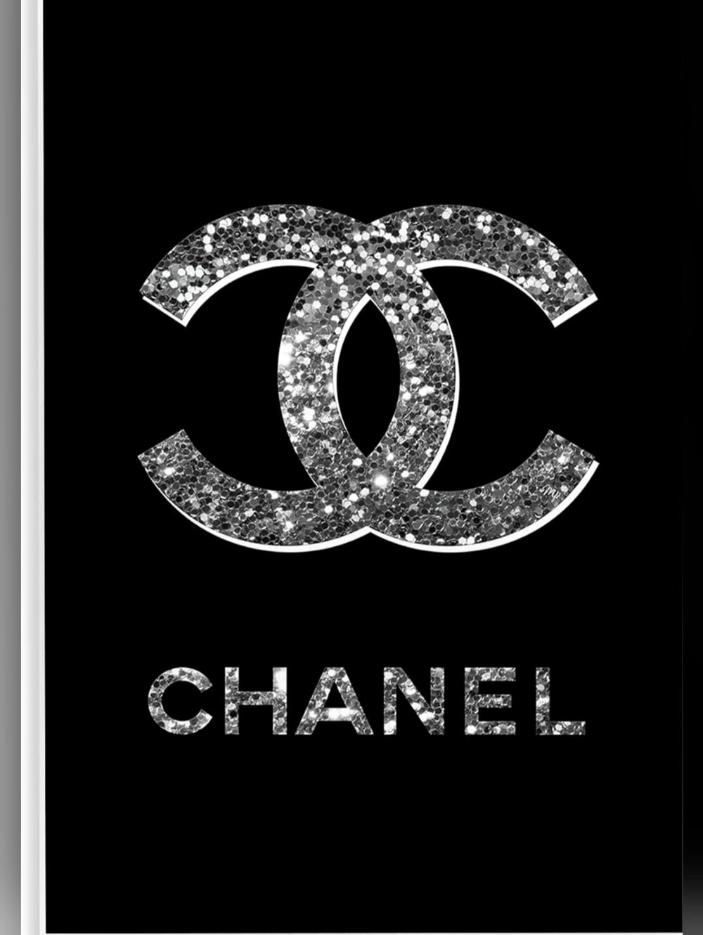 NEW! CHANEL GLEAMING GLAM SYMBOL WALL PLAQUE 13" x 19"